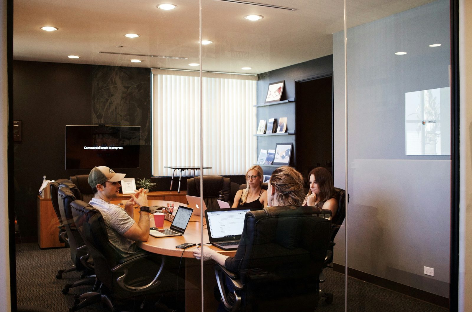 Business team meeting in a conference room